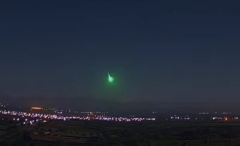 Meteoro de 40 toneladas visto de Barcelona/RN